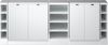 Dachschrägenschrank-Set Rion Weiß Riffel 210 cm 5er Set Schrankkorpuss 60 cm Tiefe Vicco Bild 4
