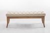 CLP Sitzbank Ramses Kunstleder antik-hell mit hochwertiger Polsterung,creme 120 cm Bild 4