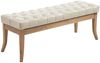 CLP Sitzbank Ramses Kunstleder antik-hell mit hochwertiger Polsterung,creme 120 cm Bild 2