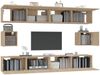 6-tlg. TV-Schrank-Set Sonoma-Eiche Holzwerkstoff [3114368] Bild 4