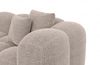 Samtstoff Wohnlandschaft Formentera U Form - Strukturstoff - beige - Rechts Bild 5