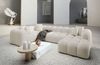 Samtstoff Wohnlandschaft Formentera U Form - Strukturstoff - beige - Rechts Bild 2