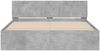 vidaXL Bettgestell mit Kopfteil Betongrau 140x190 cm 3207500 Bild 5
