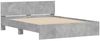 vidaXL Bettgestell mit Kopfteil Betongrau 140x190 cm 3207500 Bild 4