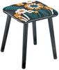 Kobolo 4-Fußstuhl Sitzhocker Hocker IMBALI mit floralem Muster (1 Stück) Bild 2