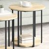vidaXL Beistelltisch-Set mit Regal 2 pcs Braun 869715 Bild 4