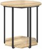 vidaXL Beistelltisch-Set mit Regal 2 pcs Braun 869715 Bild 5