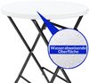 Casaria Stehtisch klappbar Bistrotisch 110 cm x 72 cm Weiß Bild 2