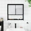 vidaXL Bad-Spiegelschrank Schwarz 60x16x60 cm Holzwerkstoff 842421 Bild 3
