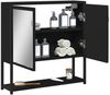vidaXL Bad-Spiegelschrank Schwarz 60x16x60 cm Holzwerkstoff 842421 Bild 4