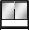 vidaXL Bad-Spiegelschrank Schwarz 60x16x60 cm Holzwerkstoff 842421 Bild 5