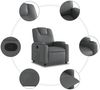 vidaXL Relaxsessel Grau Kunstleder 3205542 Bild 5