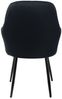 ML-DESIGN Stuhl Esszimmerstuhl mit Rücken- und Armlehnen Samt/Kunstleder Bezug (6 St), Ergonomische Stuhl Schwarz Küchenstuhl Wohzimmerstuhl Polsterstuhl Bild 3
