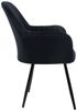 ML-DESIGN Stuhl Esszimmerstuhl mit Rücken- und Armlehnen Samt/Kunstleder Bezug (6 St), Ergonomische Stuhl Schwarz Küchenstuhl Wohzimmerstuhl Polsterstuhl Bild 2