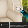 KESSER® 'Luxe' Hängesessel mit Gestell, inkl. Sitz- & Rückenkissen, Seitenpolsterung, beige, für Indoor & Outdoor, bis 150 kg belastbar Bild 4