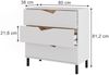 Kommode Marelle Weiß/Artisan 80 x 81.2 cm mit 3 Schubladen Vicco Bild 2