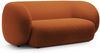 Micadoni Sofa Kate 2-Sitzer Samt Terrakotta Bild 2