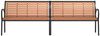 vidaXL Gartenbank Braun 231 cm Holz & Pulverbeschichteter Stahl 366539 Bild 4