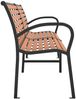 vidaXL Gartenbank Braun 231 cm Holz & Pulverbeschichteter Stahl 366539 Bild 5