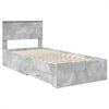 vidaXL Bettrahmen mit Kopfteil Beton Grau 90 x 190 cm Holzwerkstoff 3408311 Bild 4