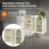 ML-DESIGN Vitrine Buffet Küchenschrank Vitrinenschrank Stahl Standvitrine mit Stauraum Wohnzimmer Sideboard Standschrank Metall Aktenschrank Bücherschrank Bild 3