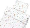 TupTam Kinderbettdecke-Set, Ganzjahresdecke, 2tlg., 1x Bettdecke, 1x Flachkissen, Lichtung / Rehe, 135x100 cm Bild 4