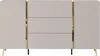 Vente-unique - MARZIALO Sideboard Holz, Platte BeigeGold - B 41 cm x H 87,2 cm x L 158 cm Bild 2
