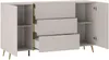Vente-unique - MARZIALO Sideboard Holz, Platte BeigeGold - B 41 cm x H 87,2 cm x L 158 cm Bild 4