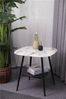 Tisch Couchtisch Glas und Metall 55x55 Bild 3