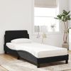 vidaXL Bett mit Matratze "Dover" Schwarz 80x200 cm Samt 3208293 Bild 3