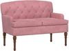 vidaXL Zweisitzer mit Knopfheftung Rosa 111 x 65 x 79 cm Samt 42041847 Bild 2