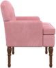 vidaXL Zweisitzer mit Knopfheftung Rosa 111 x 65 x 79 cm Samt 42041847 Bild 4