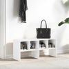 vidaXL Schuhregal Stapelbar Weiß 89,5x30x40 cm 858839 Bild 3
