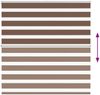 vidaXL Doppelrollo Braun 140x150 cm Stoffbreite 135,9 cm Polyester 4014347 Bild 5