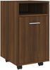 vidaXL Beistellschrank mit Rollen Braun Eichen-Optik 33x38x60 cm 815854 Bild 2