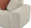 Vente-unique - TIRONO Sofa SamtStoff Beige - B 165 cm x H 80 cm x L 325 cm Bild 5
