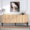 Calicosy 'LAIKA' Buffet mit 6 Türen Eiche Saphir Dekor L180 cm - Helles Holz Bild 2