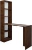 Schreibtisch BeOne, mit Regal und LED Beleuchtung, Esche Dunkel Bild 3
