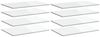 vidaXL Bücherregal-Bretter 8 Stk. Hochglanz-Weiß 80x50x1,5 cm 805357 Bild 2
