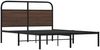 Einzelbettgestell Design für Erwachsene ohne Matratze 120x190 cm Braun Eichen-Optik d3849e Bild 3