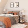 Hoobro BEISTELLTISCH BRAUN Sofatisch mit Ladestation (H 64 x T 48 x B 26 cm) Bild 5
