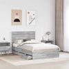 vidaXL Bettrahmen Graues Sonoma 120 x 190 cm Ingenieurs Holz 3409480 Bild 3