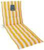 LILENO HOME Liegenauflage perfekt für Strandliege, Sonnenliege Auflage, Gartenliege Auflage, (1er Set), Polster Auflage für Rollliegen Blockstreifen Gelb, Sitzpolster Bild 4