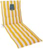 LILENO HOME Liegenauflage perfekt für Strandliege, Sonnenliege Auflage, Gartenliege Auflage, (1er Set), Polster Auflage für Rollliegen Blockstreifen Gelb, Sitzpolster Bild 5