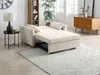 Vente-unique - AYLA Sofa SamtStoff Beige - B 87 cm x H 86 cm x L 140 cm Bild 2