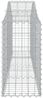 vidaXL Gabionen mit Hochbogen 11 Stk. 200x30x60/80 cm Verzinktes Eisen 3145397 Bild 5