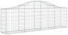 vidaXL Gabionen mit Hochbogen 11 Stk. 200x30x60/80 cm Verzinktes Eisen 3145397 Bild 3