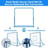 GarveeMore Fußballtor Dual-Mode Reboundernetz 120x120cm / 150*210CM, Winkel verstellbar Bild 2