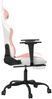 vidaXL Gaming-Stuhl mit Fußstütze Weiß und Rosa Kunstleder 3143662 Bild 4