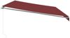 vidaXL Markise Manuell mit LED Weinrot 600x350 cm 3214995 Bild 5